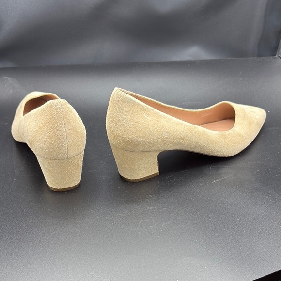 Paolo Tan Stiletto suede Heels with Pointed Toe - Picture 4 of 7